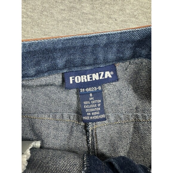 Vintage Forenza Jeans Womens Size 8 Blue Denim 90s Pants - Picture 2 of 7